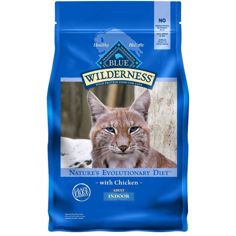 Blue Buffalo Wilderness High Protein Natural Adult Indoor Dry Cat Food with Chicken, 1 of 8
