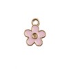 John Bead 10pcs Sweet & Petite Pink Flower, Small Simple Charms - 2 of 4