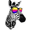 Women's Design By Humans Cool Zebra By clingcling Racerback Tank Top - 2 of 3