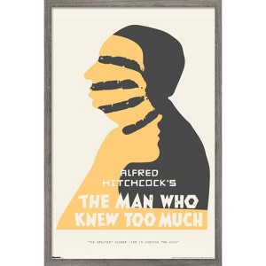 Trends International Alfred Hitchcock - The Man Who Knew Too Much (1954) Silhouette Framed Wall Poster Prints - 1 of 4