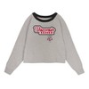 NCAA Wisconsin Badgers Girls' Crew Neck Fleece Gray Sweatshirt - image 2 of 3