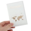 Unique Bargains Map Plain Weave Passport Holder 1 Pc - 3 of 4