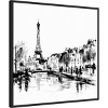 Amanti Art Illustrated City III Paris by Walker Noble Framed Wall Art Print - 2 of 4