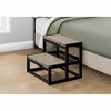Gulches Ladder, Step Stool, Bedroom, Kitchen, Black Metal, Dark Taupe Laminate, Contemporary - 4 of 4