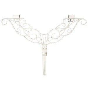 TreeKeeper Adjustable Wreath Hanger for Door Antler White - 1 of 4