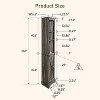 OKD 68" Tall Corner Cabinet with 2 Barn Door & Adjustable Shelves for Bathroom - 4 of 4