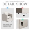 LIVAREEmlen Decorative Chairs,Comfortable Single Sofa Chairs In Beige,Modern And Comfortable Sofa Chairs In Bedrooms/Corners/Reading Rooms - 4 of 4
