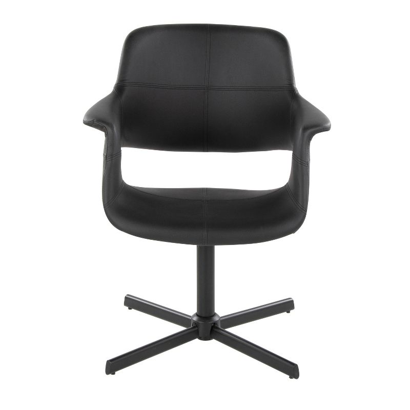 Vintage Flair Swivel Accent Chair Black - LumiSource, 6 of 10