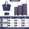 Wooakway 5-Piece Set, PP Hardshell Carry on Luggage Set with TSA Lock Carry On Suitcase Luggage Durable Suitcase - 3 of 4