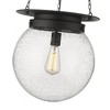 Calhoun 13" Steel Pendant Light with Milk Glass Globe - Dimmable, 1 Bulb, 60W, Dry Rated - 3 of 4