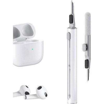 BRINJOY Cleaning Kits Multi-Function Cleaner Pen Soft Brush for Bluetooth Earphones Case Cleaning Tools White