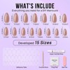 BTArtboxnails Chocolate Glazed Donut Almond Nails - Press On Nails - 4 of 4