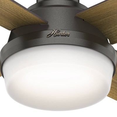 Noble Bronze 44" Dempsey Low Profile Ceiling Fan with LED Light and Remote