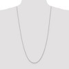 Black Bow Jewelry 2.25mm, 14k White Gold D/C Quadruple Rope Chain Necklace - 2 of 4