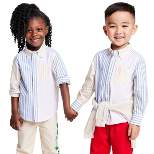 Toddler Fun Stripe Collared Long Sleeve Button-Down Shirt - Rowing Blazers x Target