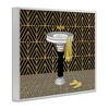 Stupell Industries Deco Style Glam Bathroom Black Framed Giclee Art - 3 of 4