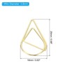 Unique Bargains Drop-Shaped Metal Prevent Tearing Pages Home Office Paper Clip 150 Pcs - 2 of 4