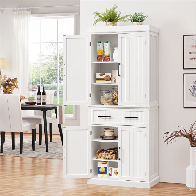 Yaheetech 72.5" H Kitchen Pantry Cabinet with Adjustable Shelves for Kitchen, Dining Room, 2 of 7