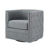 Ridstar Accent Chair and Armchairs with 360-Degree Swivel For Living Room & Bedroom-Gray - 2 of 4