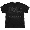 Boys' Short Sleeve AC/DC BAC/DC k In Black Kids T-Shirt - 2 of 4