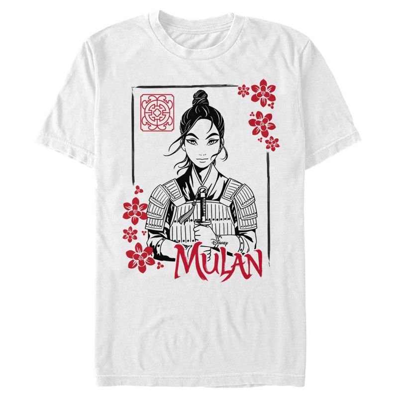 Men's Mulan Blossom Frame T-Shirt, 1 of 5
