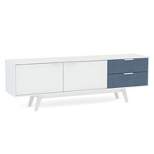 Laos TV Stand for TVs up to 70" Navy Blue - Polifurniture