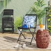 Metal Mesh Outdoor Portable Patio Folding Chair Black - Room Essentials™ - image 2 of 4