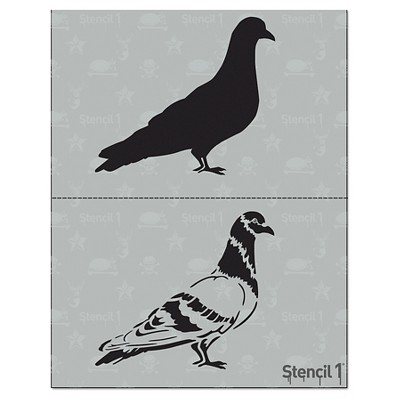 Stencil1 Pigeon - Layered Stencil 8.5" x 11"