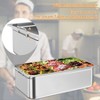6 Pack Full Size Food Pan, Deep Commercial Catering Hotel Pans with Handles, NSF Certified, Stainless Steel Anti-Jamming Steam Table Pan - 3 of 4