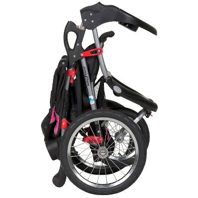 Bubble Gum Pink All-Terrain Jogging Stroller with Steel Frame