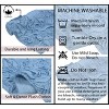 Home Weavers Bell Flower Collection 100% Cotton Tufted Bathroom Rug Set, Non-Slip Latex Bath Rug Set - 4 of 4