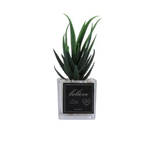 Unique Bargains Fake Plant Tree Plastic Green 1.97"x1.97"x5.91" 1 Pc - 1 of 4