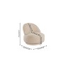 Swivel Accent Chair,Modern Upholstered Lounge Chair with 360-Degree Rotation for Living Room Bedroom-Baofuwish - 4 of 4