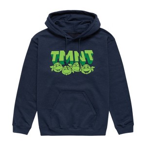 Men's - Teenage Mutant Ninja Turtles - Faces Simple Graphic Fleece Pullover Hoodie - 1 of 3