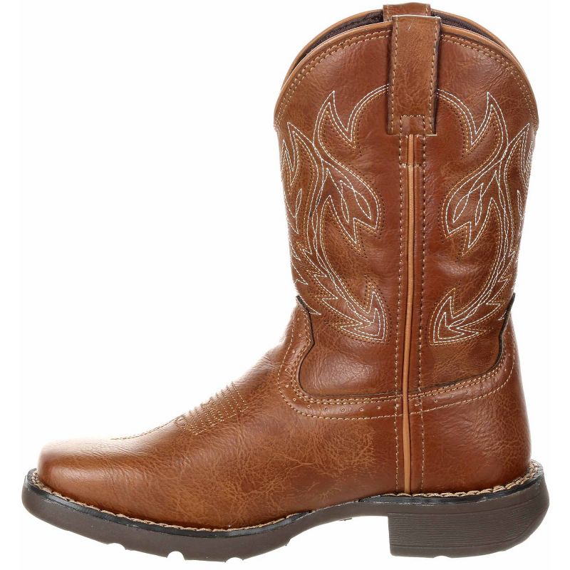 Kids Lil' Durango® Big Kids' Rodeo Brown Western Boot, 5 of 10