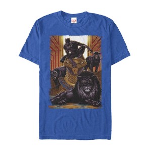 Men's Marvel Black Panther Jungle Cats T-Shirt - 1 of 4