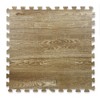 Home Aesthetics 100 SqFt 3/8" EVA Foam Mat Natural Brown Wood Grain Interlocking Mat 2'X2' 25pcs - 2 of 4