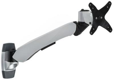 Mount-It! Full Motion Adjustable Single Monitor Wall Mount | Tilt, Rotate, Swivel Arm Wall Mount Stand | Fits Up to 32 in. Screens