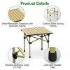 Racxily Folding Camping Table, Portable Lightweight Carbon Steel Roll-up Picnic BBQ Desk with Carry Bag Heavy Duty for Outdoor Beach Backyard - 4 of 4
