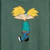 Women's - Hey Arnold! - Distressed Arnold Lightweight French Terry Wide Neck Long Sleeve Shirt - 2 of 4