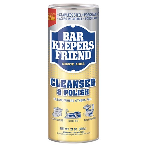 Bar Keepers Friend Soft Liquid Cleanser- Multipurpose Cleaner & Rust Stain  Remover for Stainless Steel, Porcelain, Ceramic Tile, Copper, Brass 26 Oz