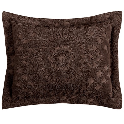 Rio Collection 100% Cotton Tufted Unique Luxurious Floral Design Pillow Sham - Better Trends - image 1 of 3