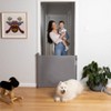 Perma Child Safety 55" Wide x 33" Tall Retractable Baby Gate - 3116 - Gray - 2 of 4