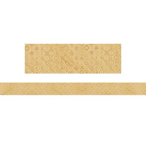 Teacher Created Resources Wonderfully Wild Golden Textile Straight Border Trim, 35 Feet (Pack of 6) - 1 of 1