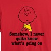 Women's - Peanuts - What's Going On Cropped Graphic T-Shirt - 2 of 4