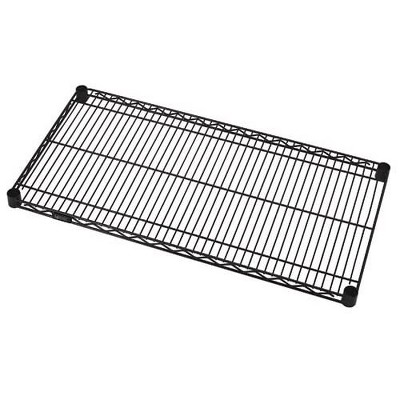 Quantum Storage Systems Wire Shelf, 36"W X 21"D, 600 - 800 Lb. Capacity, Black Epoxy Antimicrobial Finish, Nsf