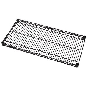 Quantum Storage Systems Wire Shelf, 36"W X 21"D, 600 - 800 Lb. Capacity, Black Epoxy Antimicrobial Finish, Nsf - 1 of 1