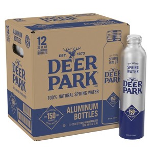 Deer Park Aluminum Bottle Spring Water - 12pk/25 fl oz Bottles - 1 of 4