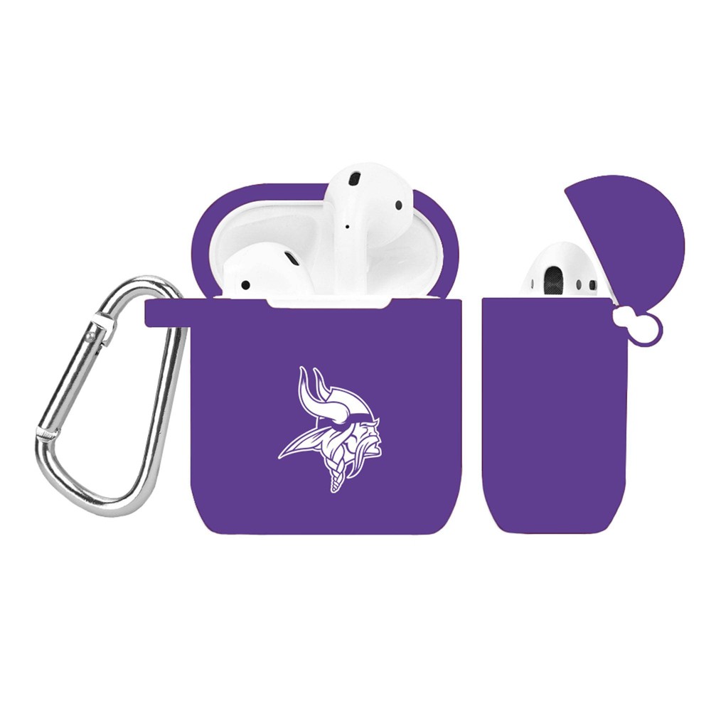 Photos - Portable Audio Accessories NFL Minnesota Vikings Silicone AirPods Case Cover