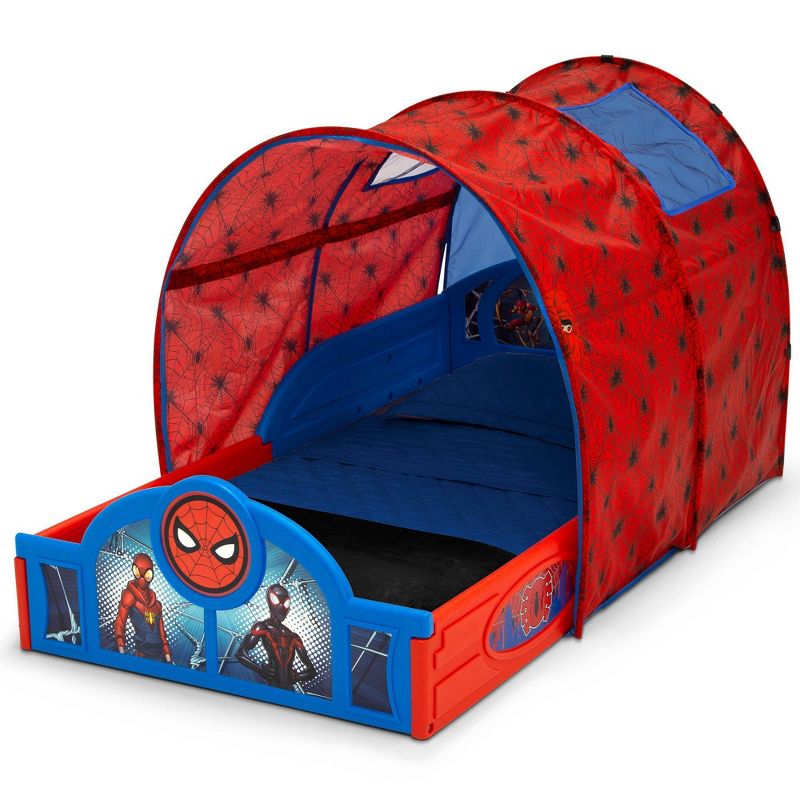 Delta Children Marvel Spider-Man Sleep and Play Toddler Bed with Tent, 4 of 9